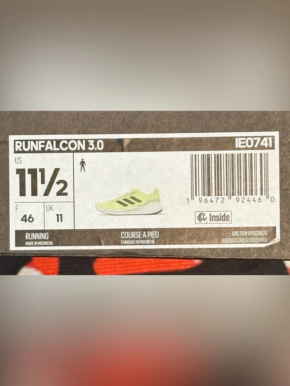 Brand New Men’s 11.5 adidas Runfalcon 3.0 Running Shoe OG Box